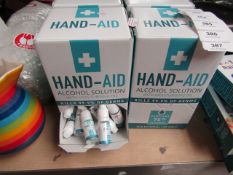 Box of 50 x 10ml Hand Aid Alcohol Solutions with moisturising Oil. Unused & Boxed