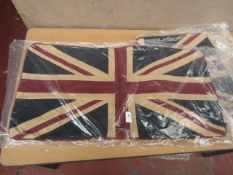 2 x Rectangle shape Union Jack Cushion Covers. 30" x 15". New with tags