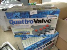 3 x Leisurewize Quattro Valves with 5 adaptors in each. New & Boxed