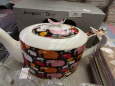 Jameson & taylor Tea Pot. See Image For Design. New & Boxed