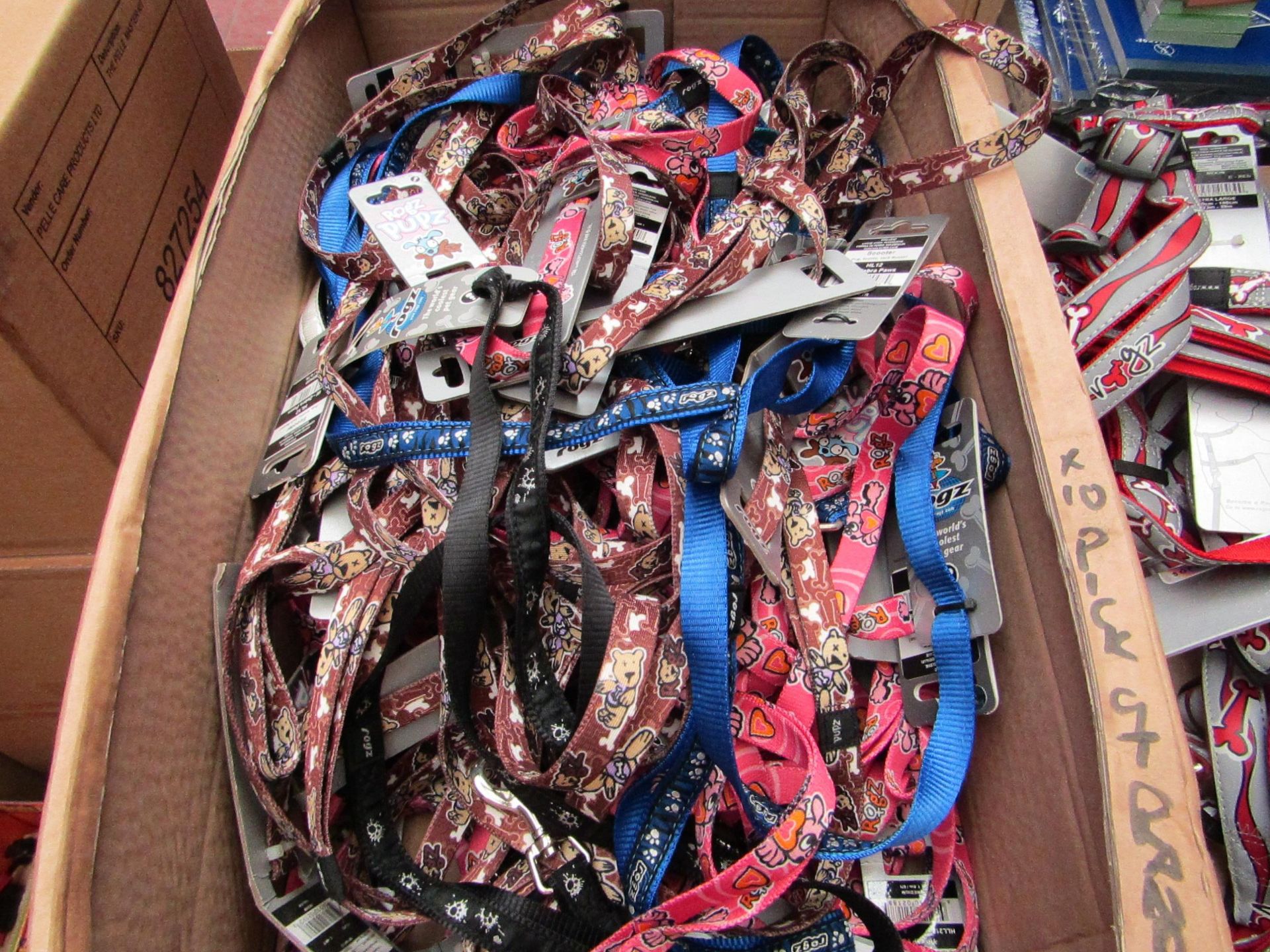 10 x Various (picked @ Random) Rogz Pupz Dog leads. See Image. New with Tags