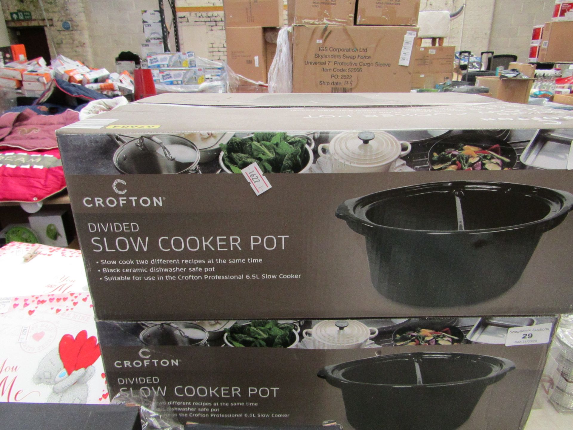 Crofton Divided Slow Cooker Pot. New & Boxed