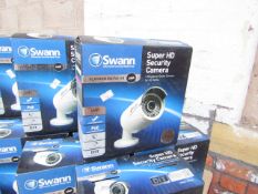 Swann Super HD security camera 4MP bullet camera for HD NVR's, untested, unchecked and boxed.