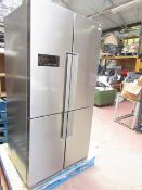 Hotpoint cube 4 door American style fridge freezer, powers on but only the freezer works.