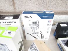 RHA MA650 wireless earphones, untested, unchecked and boxed.
