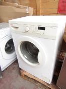 Bush HW60-1460D washing machine, powers on and spins but not connected to water to test full