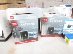 4x One for All WiFi antenna, untested, unchecked and boxed.