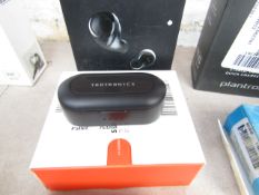 Taotronics wireless ear buds, untested, unchecked and boxed.