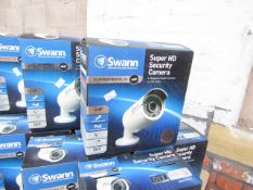 Swann Super HD security camera 4MP bullet camera for HD NVR's, untested, unchecked and boxed.