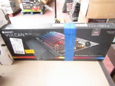 Roccat Vulcan 120 AIMO gaming keyboard, untested and boxed.