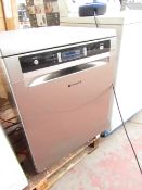 Hotpoint Ultima dishwasher, powers on but not fully tested functions.