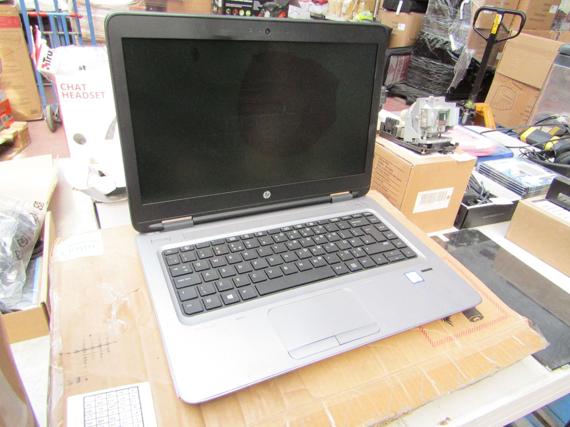 HP ProBook 640 G2 with an I5 processor, smashed screen. Boxed, no charger, when new it retails for