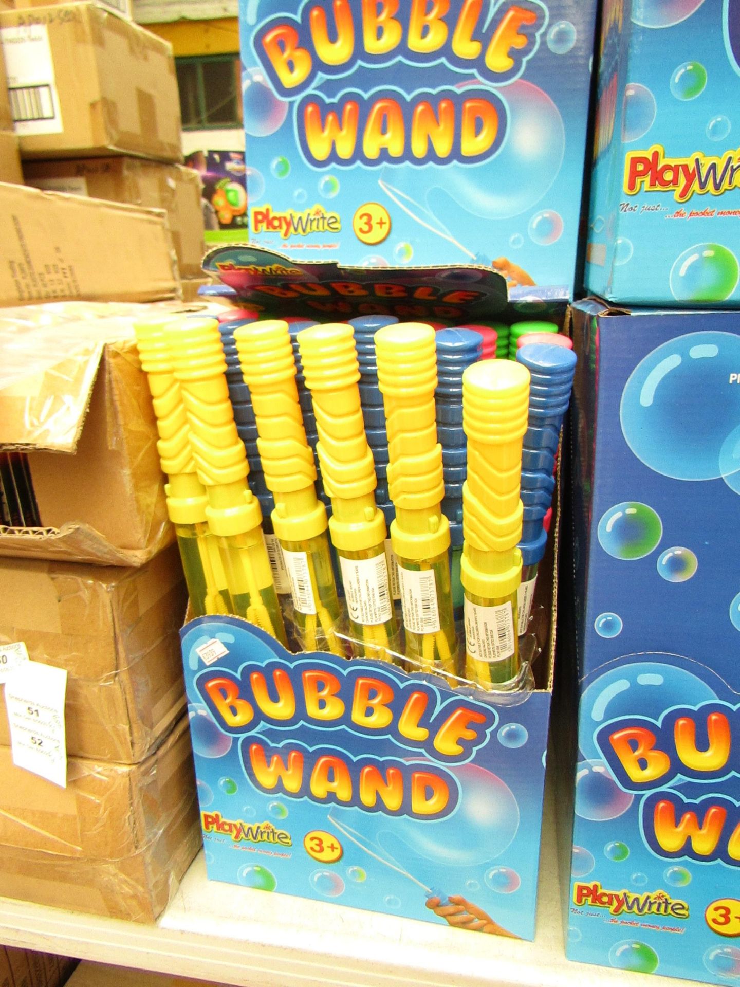 Box of 24 Large Bubble Wands. New & Boxed