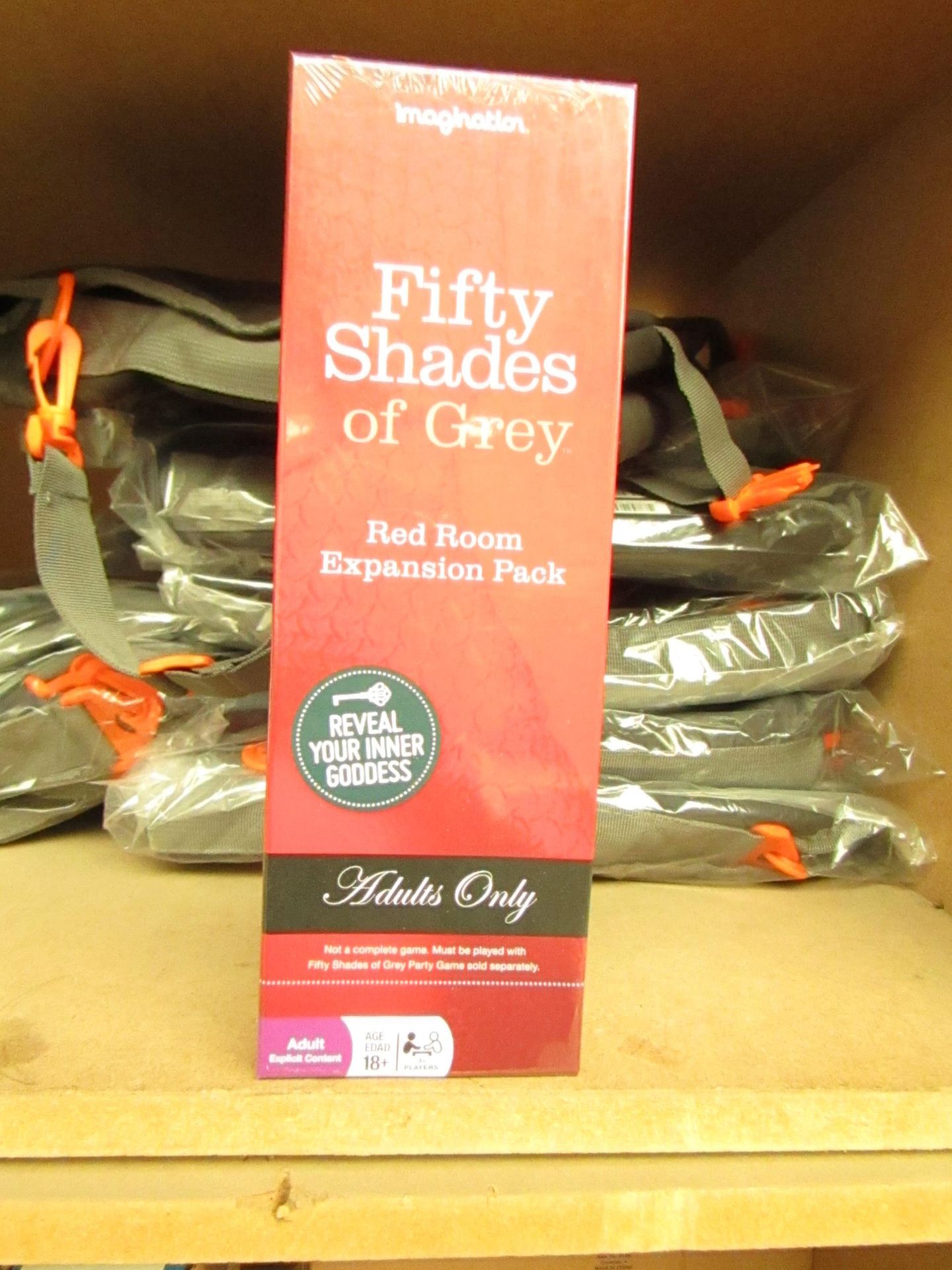 1 x box of 4 packs Fifty Shades Of Grey Red Room Expansion Pack For Adults Only. New in a Sealed