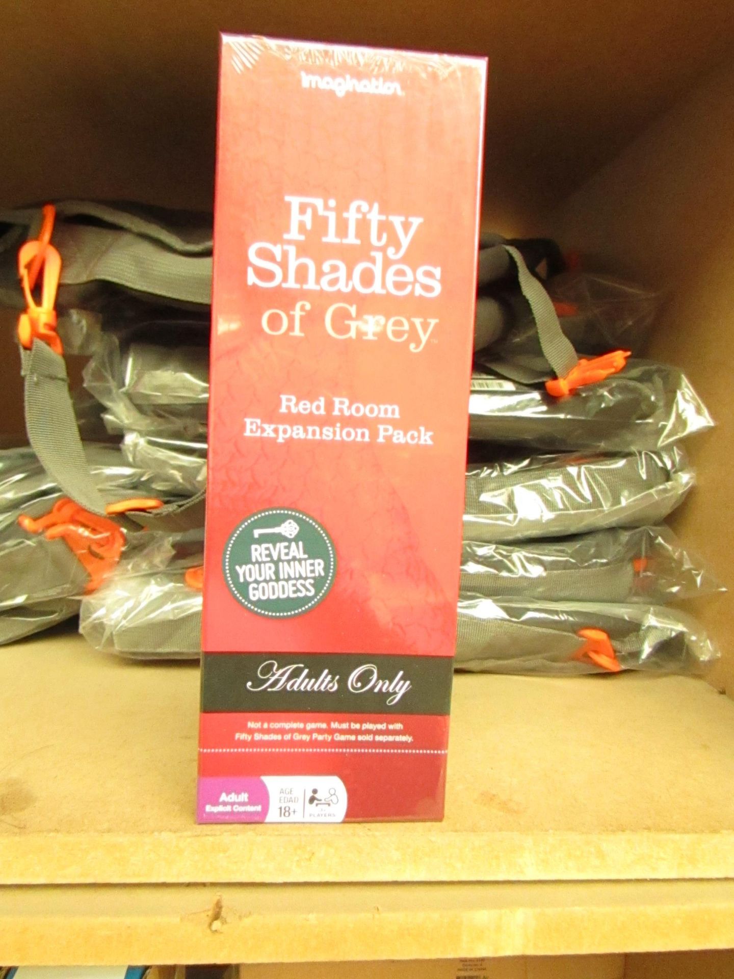 1 x box of 4 packs Fifty Shades Of Grey Red Room Expansion Pack For Adults Only. New in a Sealed