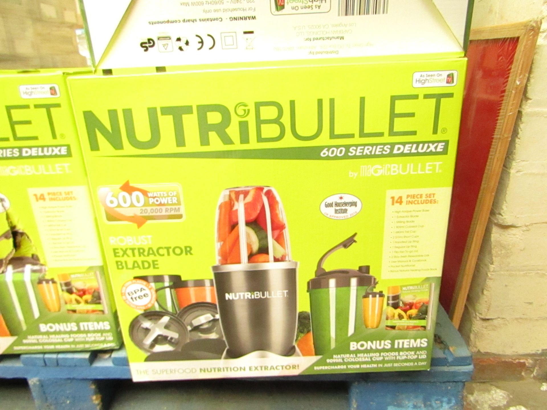 | 1X | NUTRI BULLET 600 SERIES DELUXE | LOOKS UNUSED AND BOXED | NO ONLINE RE SALE | SKU - | RRP £