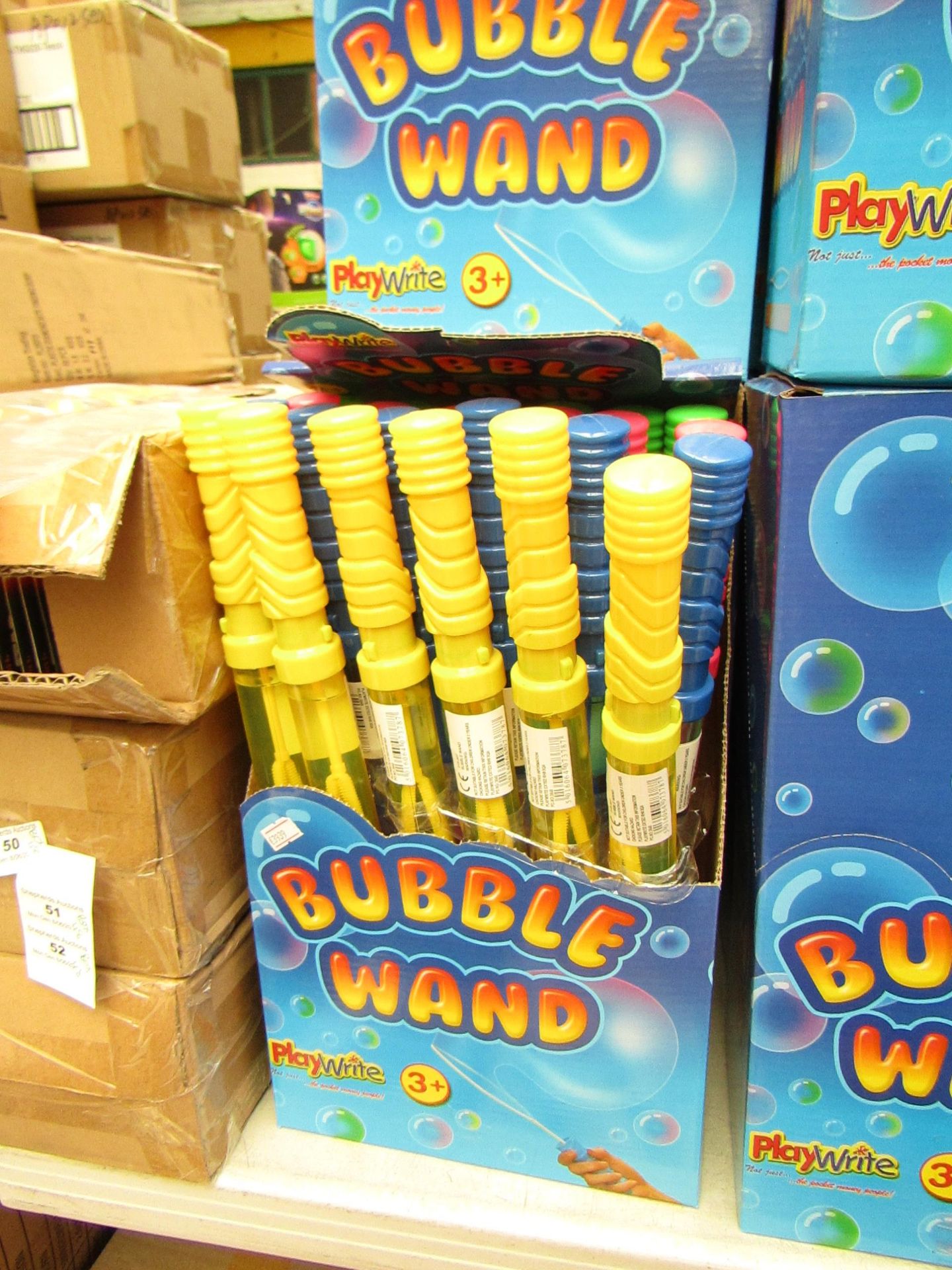 Box of 24 Large Bubble Wands. New & Boxed