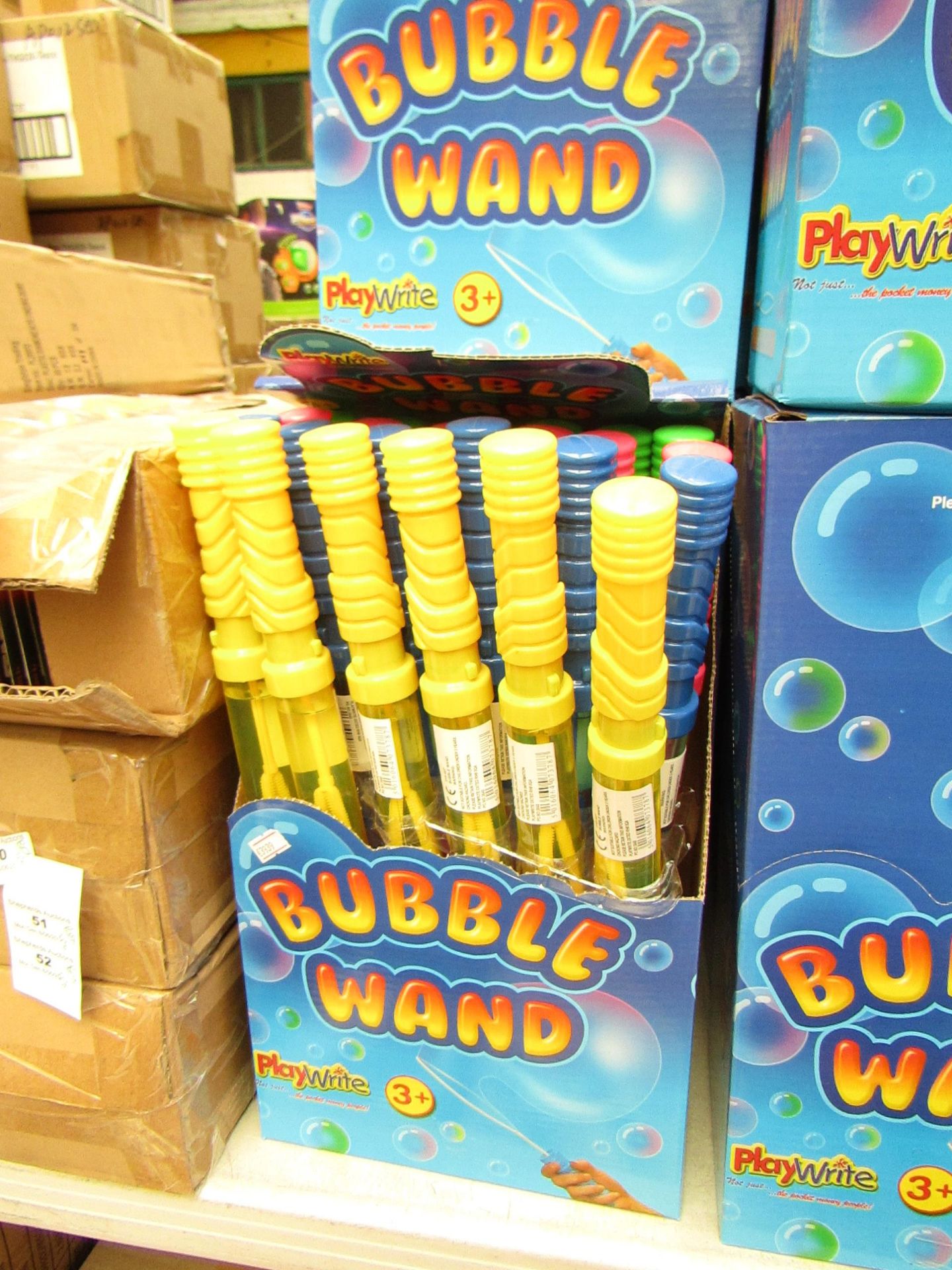 Box of 24 Large Bubble Wands. New & Boxed