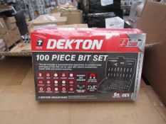 Dektopn 100 piece Bit set, new in carry case