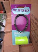 Box of 24x 4piece cycle reflector sets, new
