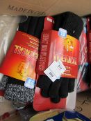 4x Pairs of Heat insulators thermal knitted gloves, new