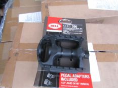 Box of 3x Bell Kicks 350 universal bike pedal sets, new