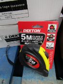 Dekton 5Mtr Tape measure, new