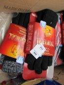 4x Pairs of Heat insulators thermal knitted gloves, new