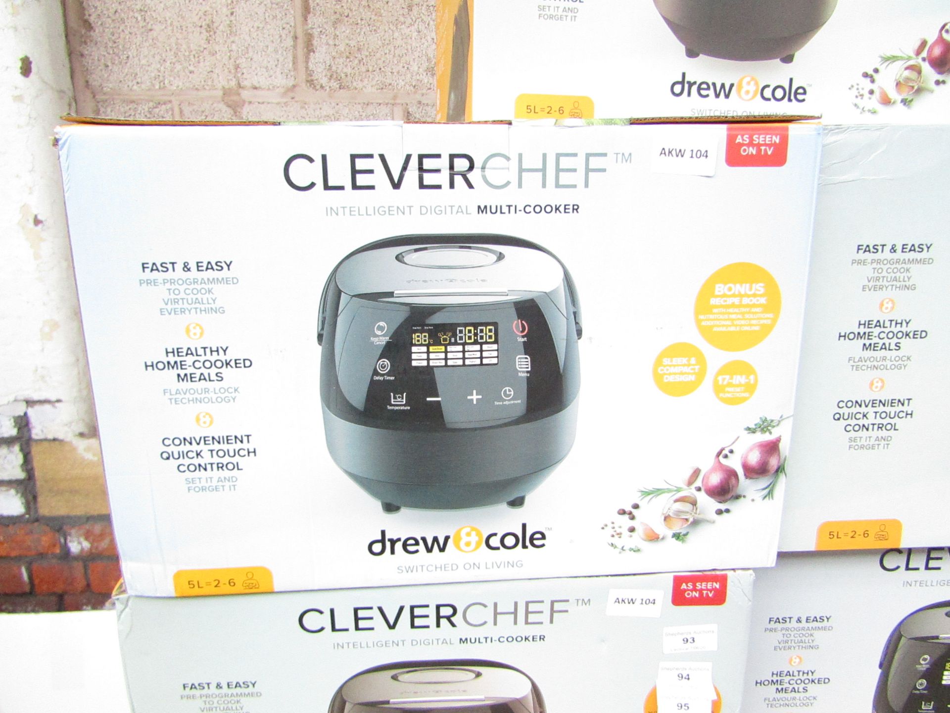 | 1X | DREW & COLE CLEVERCHEF | WE HAVE SPOT CHECKED A FEW OF THESE ITEMS ON THE SAME PALLET AND ALL