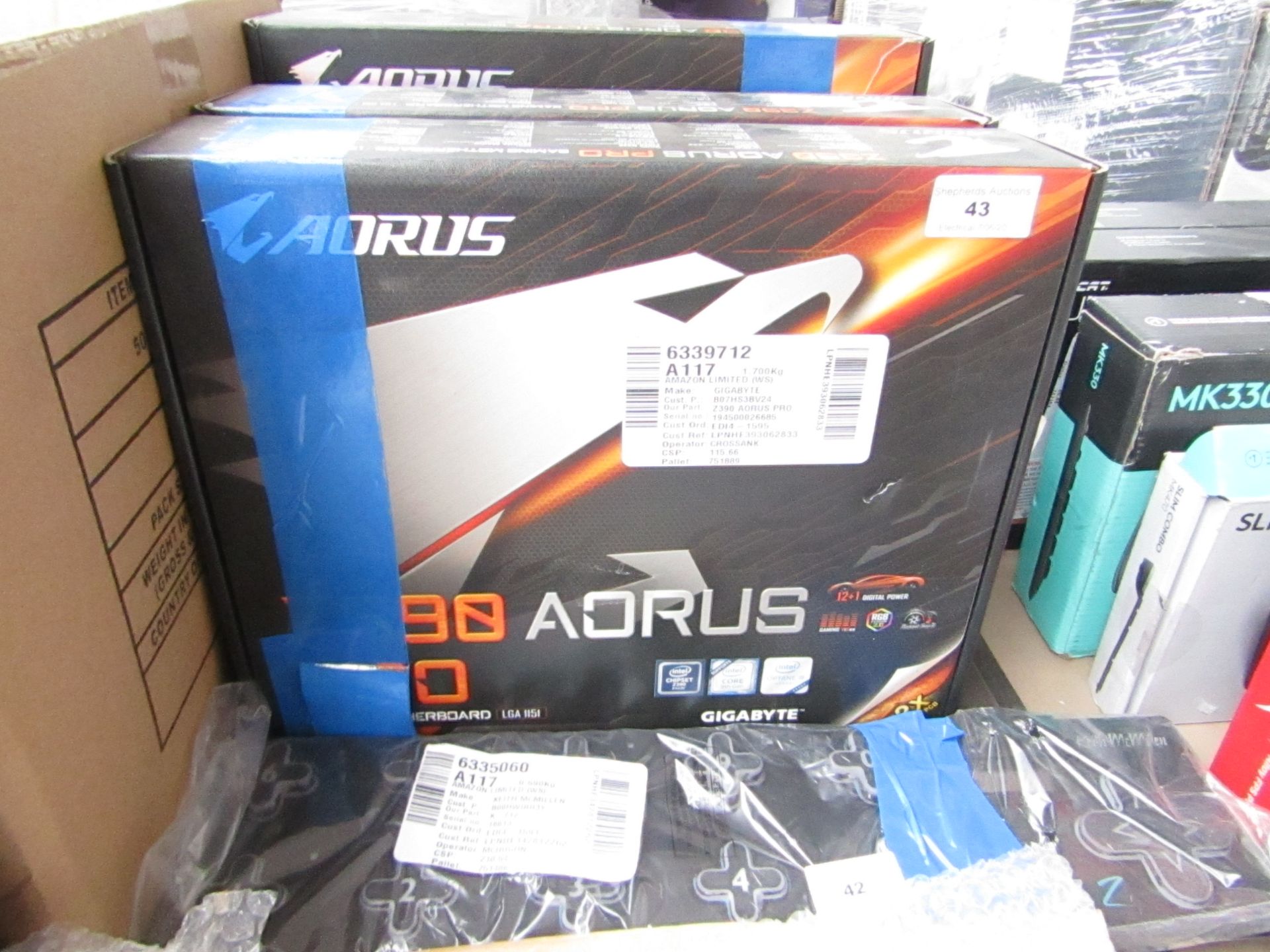 Gigabyte Caorus Z390 Pro Wifi Aorus Gaming Motherboard. LGA 1151. Boxed But Untested. RRP œ384.99