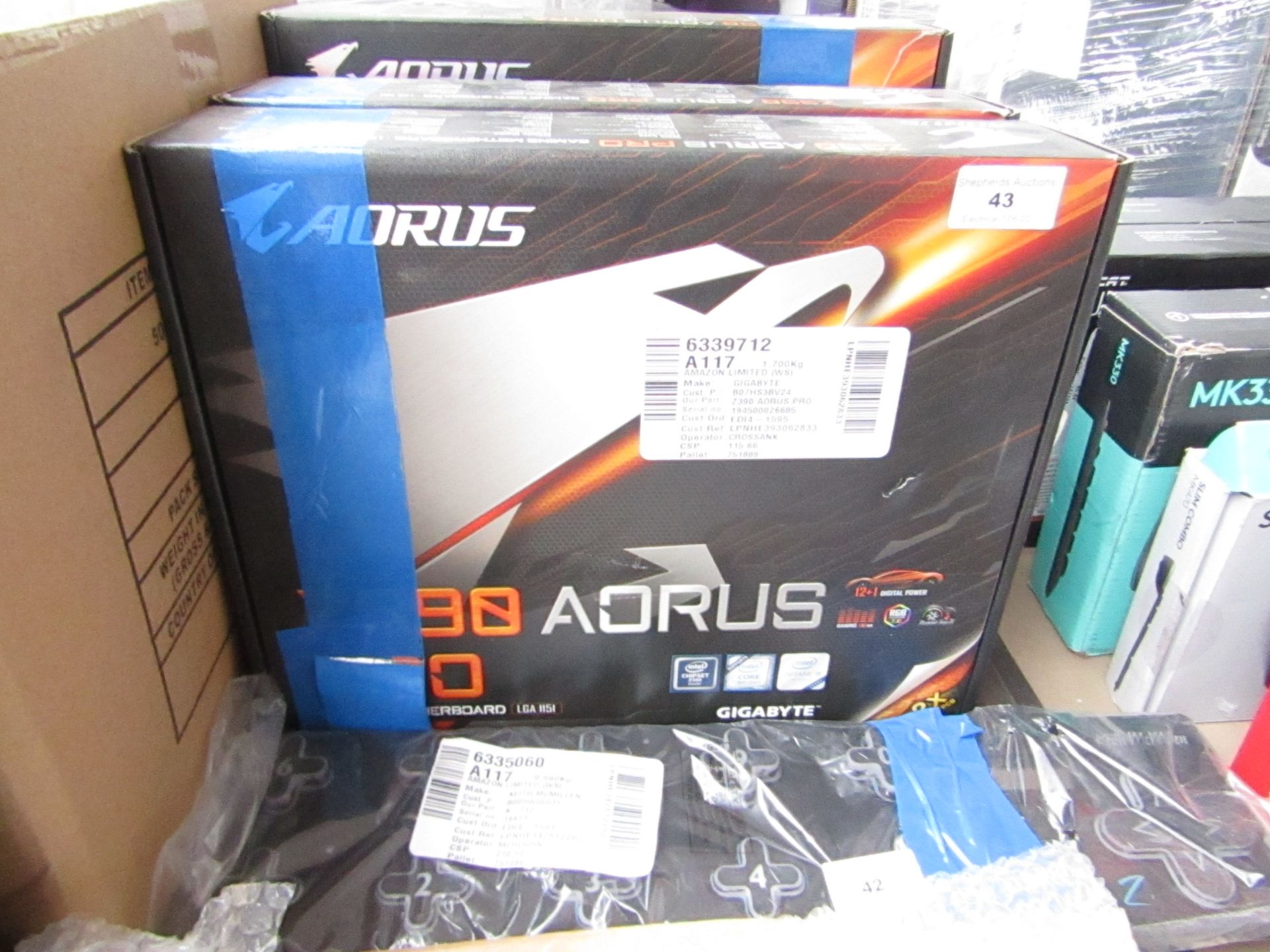 Gigabyte Caorus Z390 Pro Wifi Aorus Gaming Motherboard. LGA 1151. Boxed But Untested. RRP œ384.99