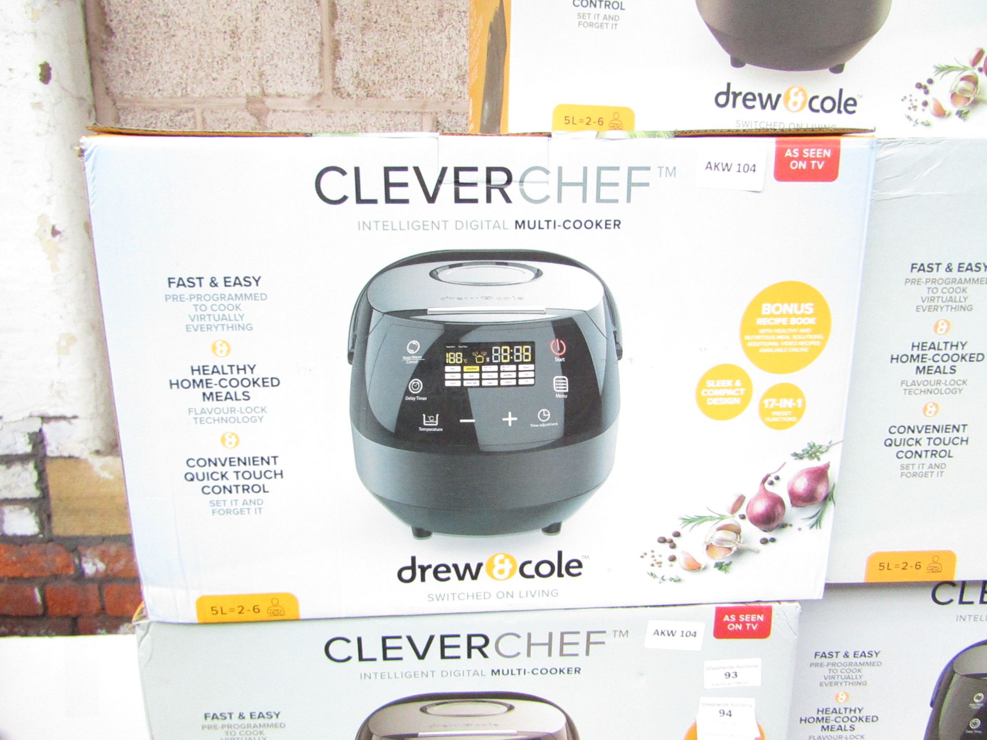 | 1X | DREW & COLE CLEVERCHEF | WE HAVE SPOT CHECKED A FEW OF THESE ITEMS ON THE SAME PALLET AND ALL