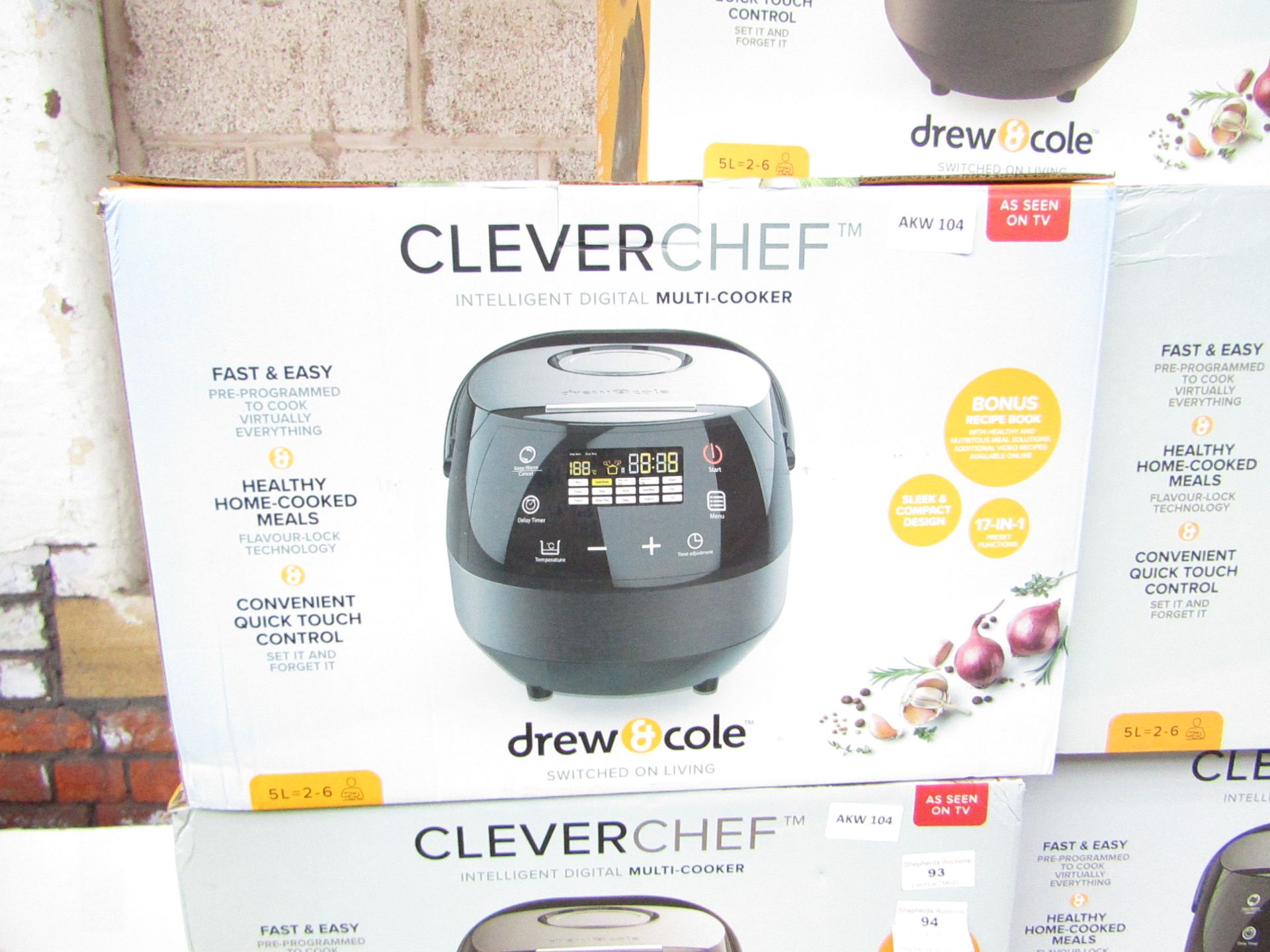 | 1X | DREW & COLE CLEVERCHEF | WE HAVE SPOT CHECKED A FEW OF THESE ITEMS ON THE SAME PALLET AND ALL