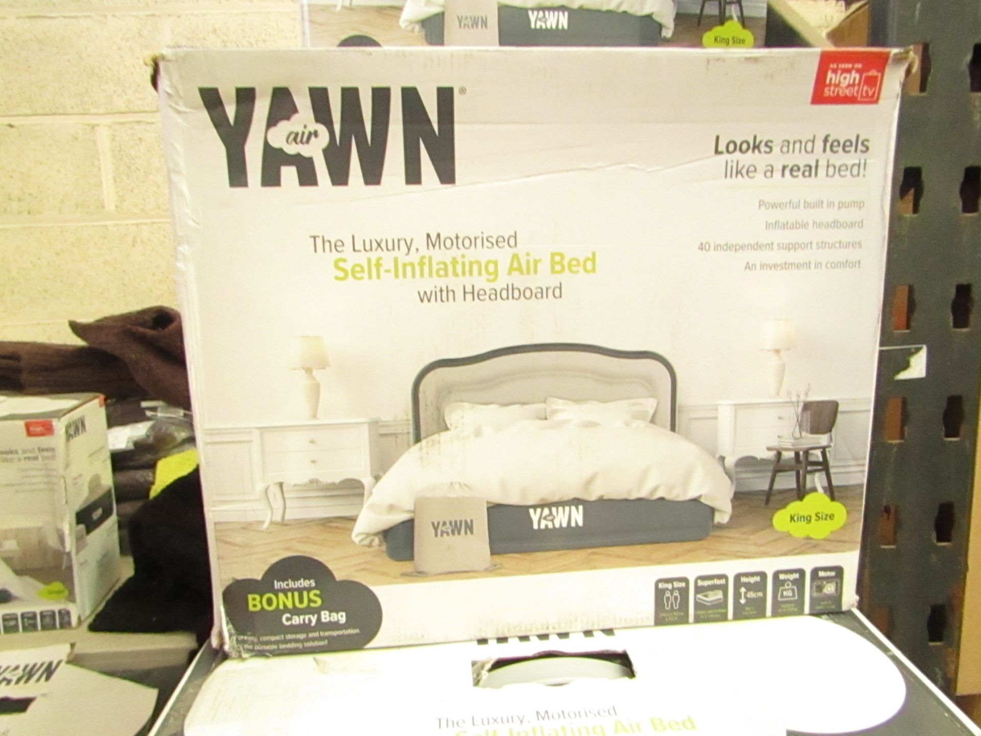 | 1 | YAWN KING SIZE AIR BED | BOXED AND UNCHECKED | NO ONLINE RE-SALE | SKU - | TOTAL LOT RRP - £