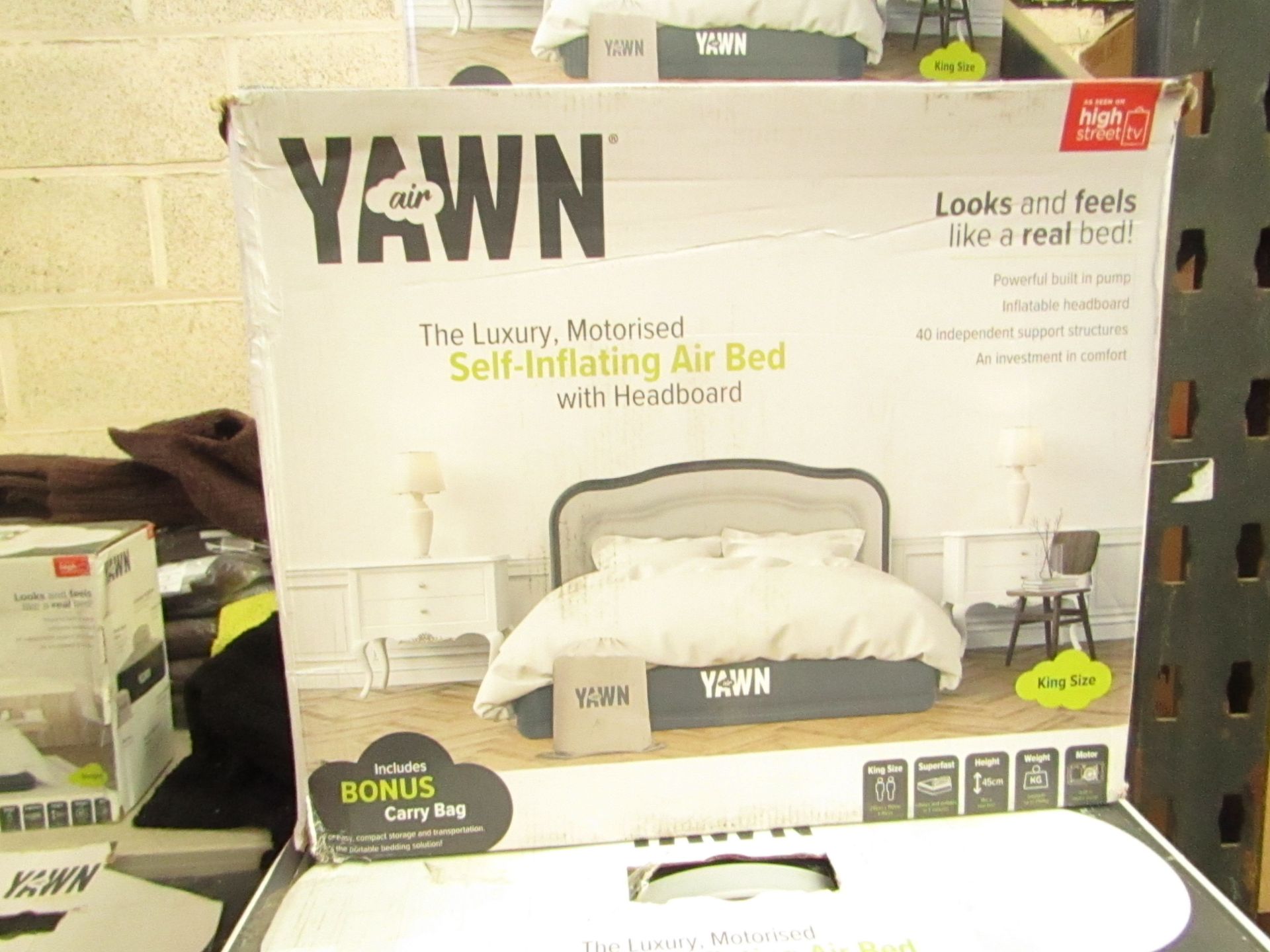 | 1 | YAWN KING SIZE AIR BED | BOXED AND UNCHECKED | NO ONLINE RE-SALE | SKU - | TOTAL LOT RRP - £