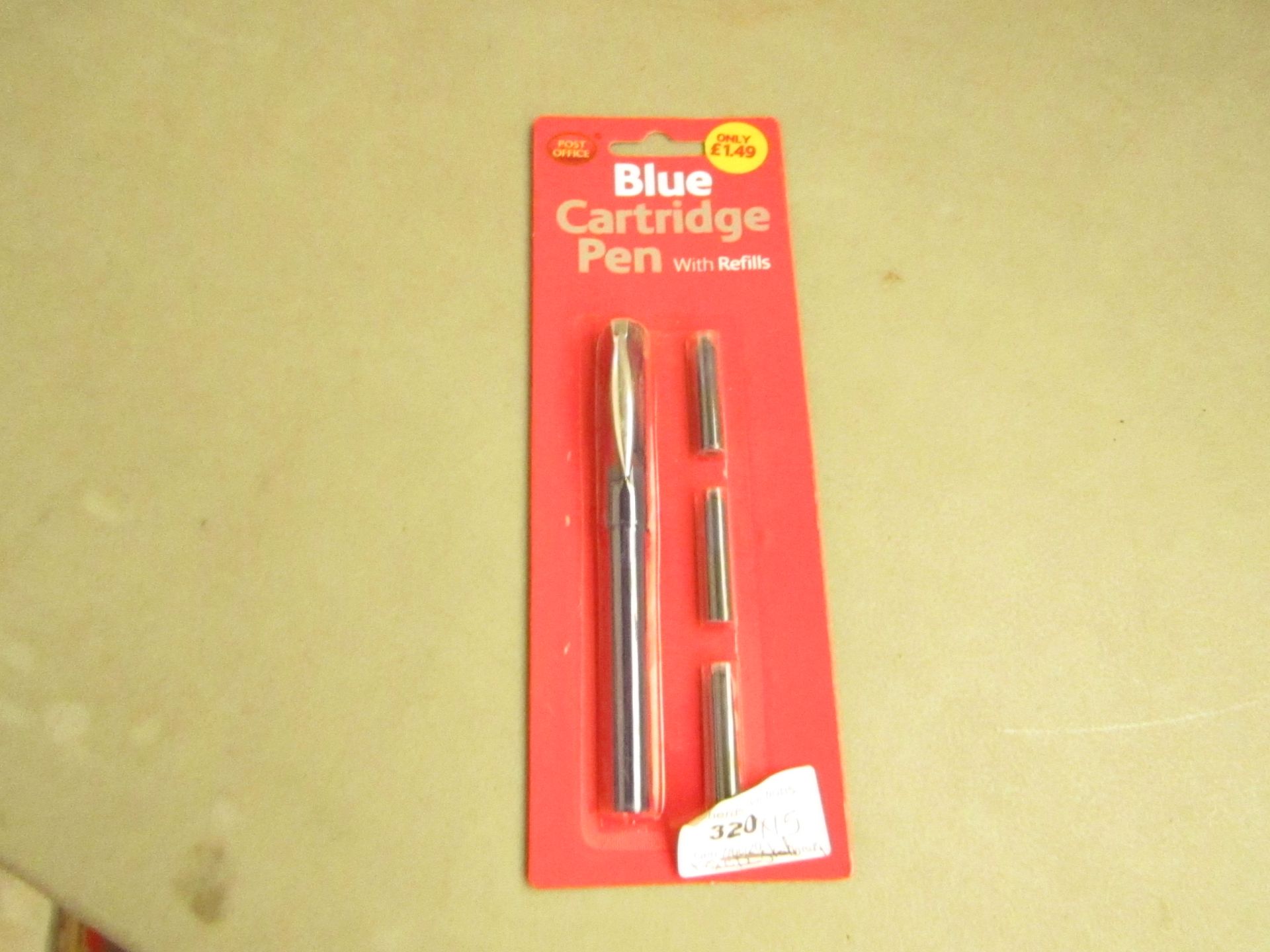 15 Post Office Blue Cartridge Pens with Refills. Unused & packaged