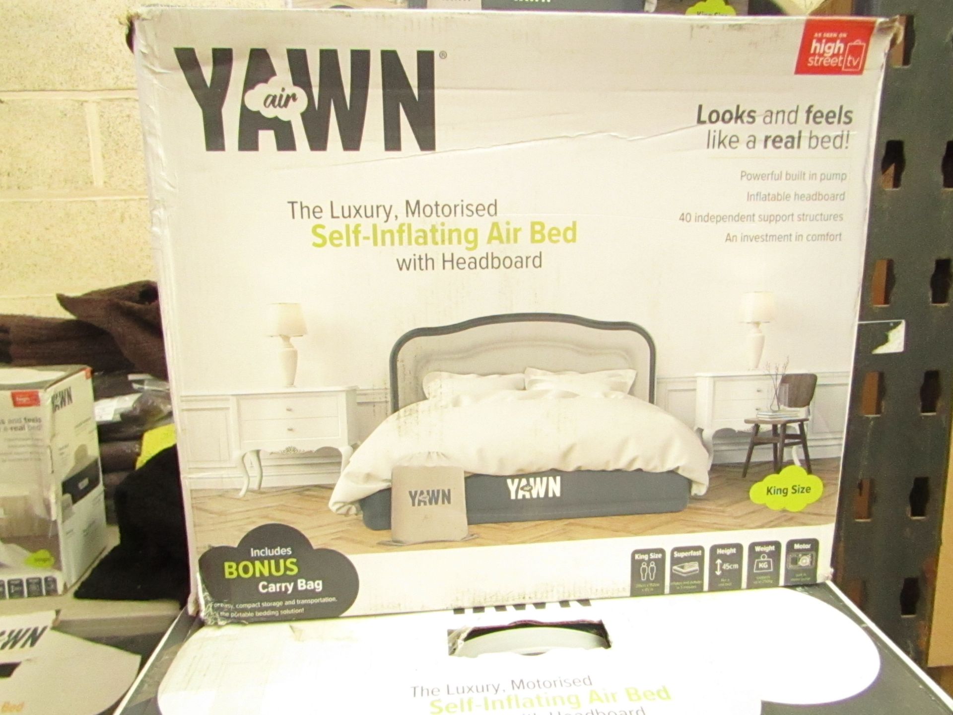 | 1 | YAWN KING SIZE AIR BED | BOXED AND UNCHECKED | NO ONLINE RE-SALE | SKU - | TOTAL LOT RRP - £