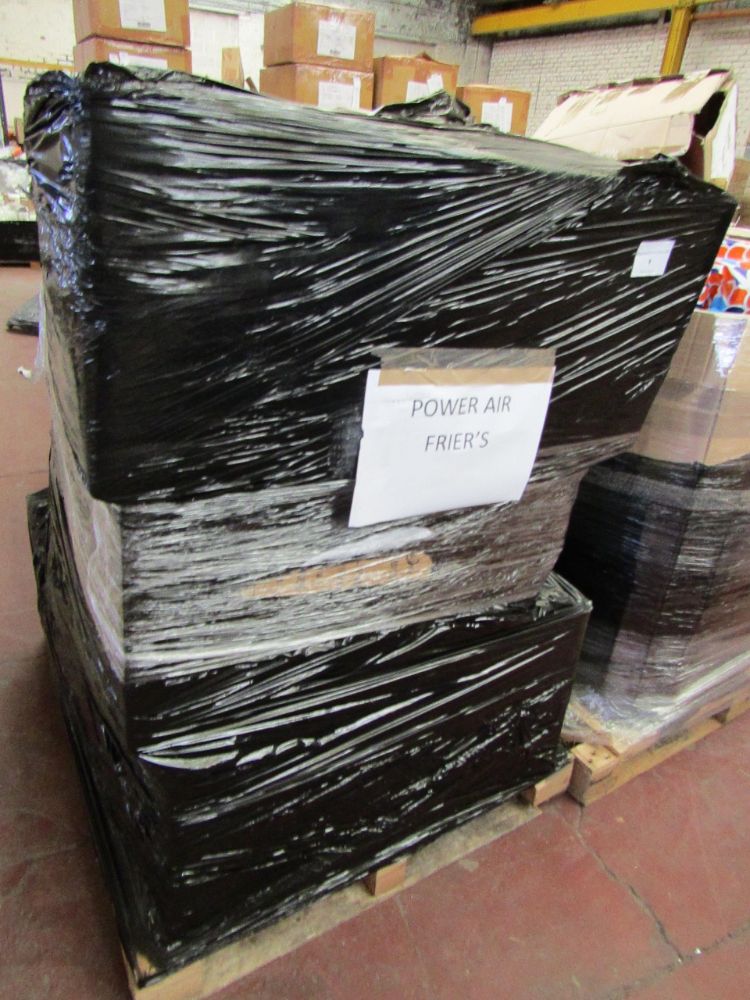 New delivery, Pallets of raw return Air Fryers, Air fryer cookers, Air beds