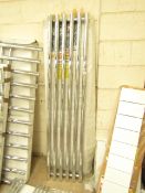 Carisa Mayra Chrome 420x1800 radiator, with box, RRP £510, please read lot 0.