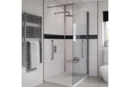 Splash Panel 2 sided shower wall kit in Arctic Sparkle Gloss, new and boxed, the kit contains 2