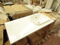 Althea Ceramica Movado ceramic shelf set includes a Movando 45 in set sink and a 1000 x 500mm