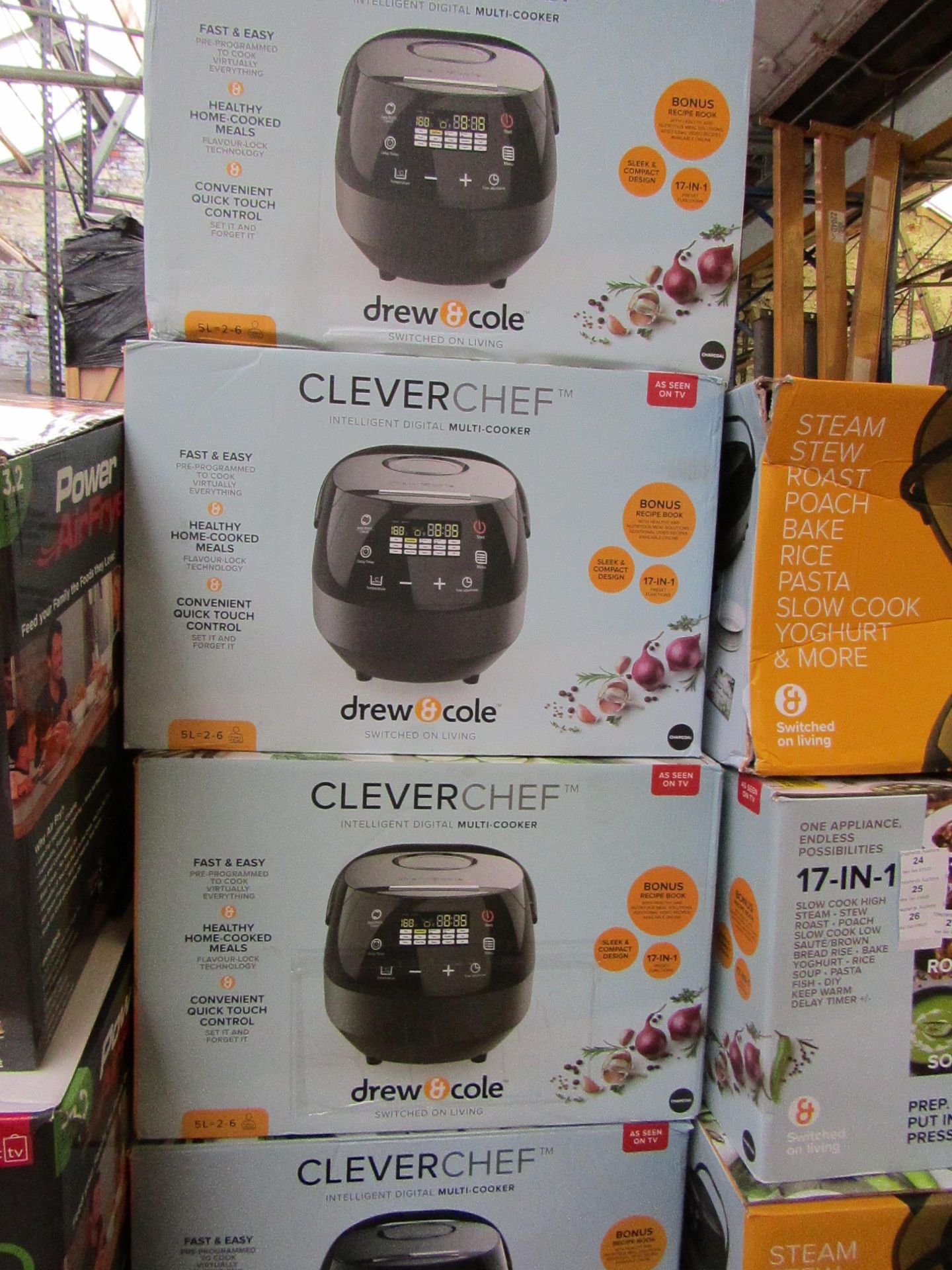 | 4x | DREW&COLE CLEVERCHEF | UNCHECKED AND BOXED | NO ONLINE RE-SALE | SKU 5060541511682 | RRP £