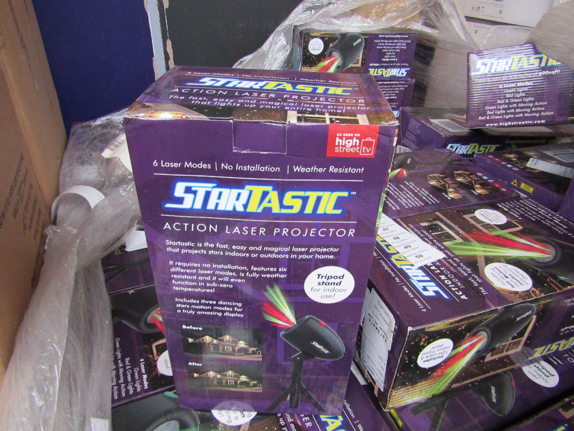 | 5X | STARTASTIC ACTION LASER PROJECTORS | UNCHECKED AND BOXED | NO ONLINE RE-SALE | SKU