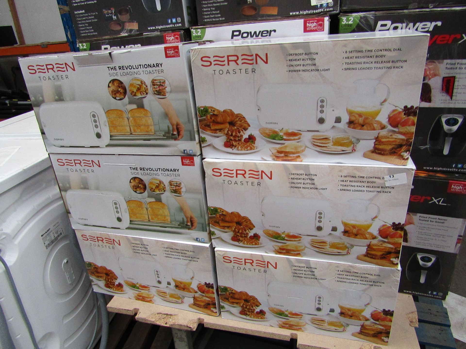 | 6X | SEREN TOASTERS | UNCHECKED AND BOXED | NO ONLINE RESALE | SKU C5060541513075 | RRP £59.99 |