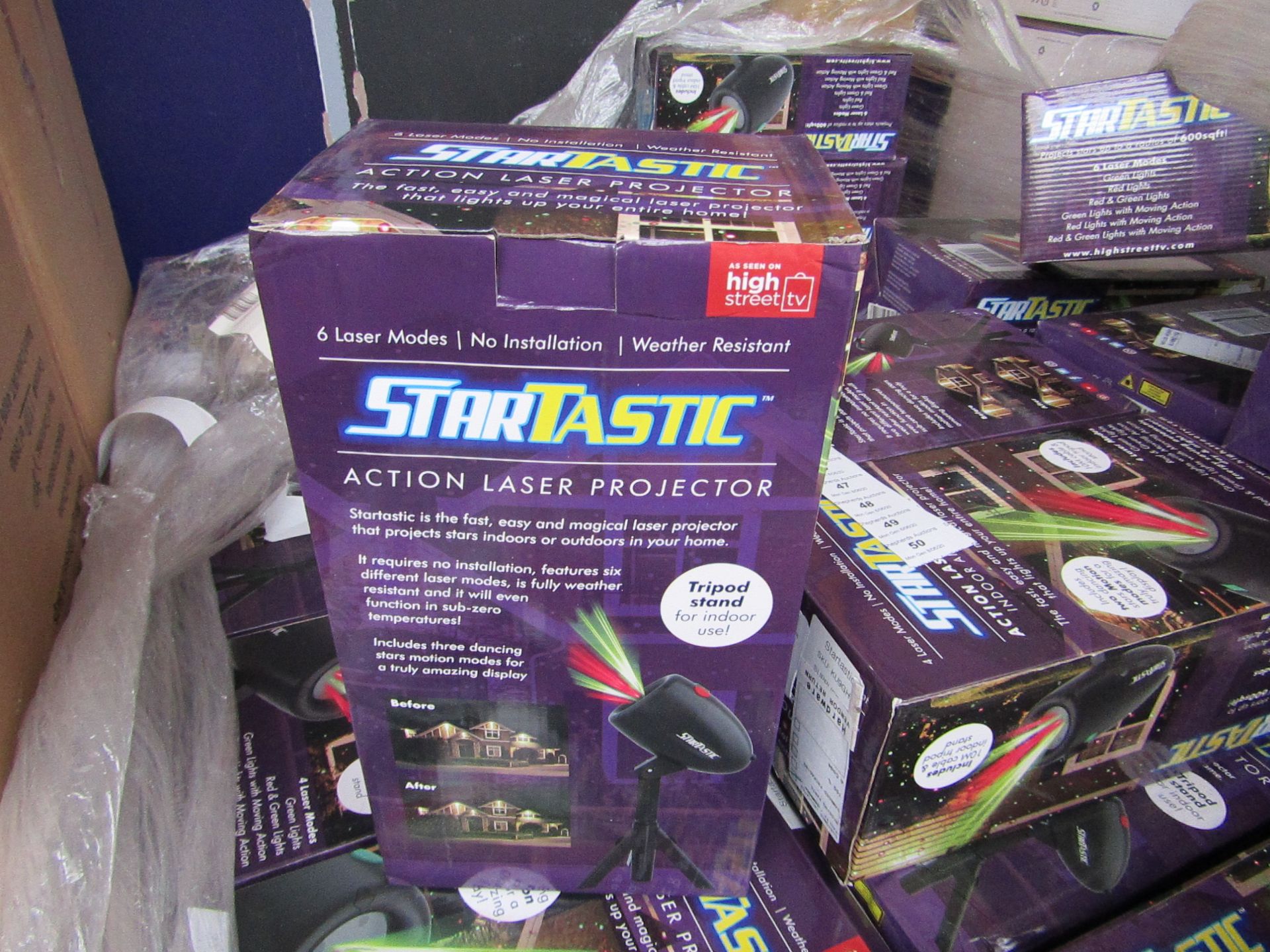 | 5X | STARTASTIC ACTION LASER PROJECTORS | UNCHECKED AND BOXED | NO ONLINE RE-SALE | SKU