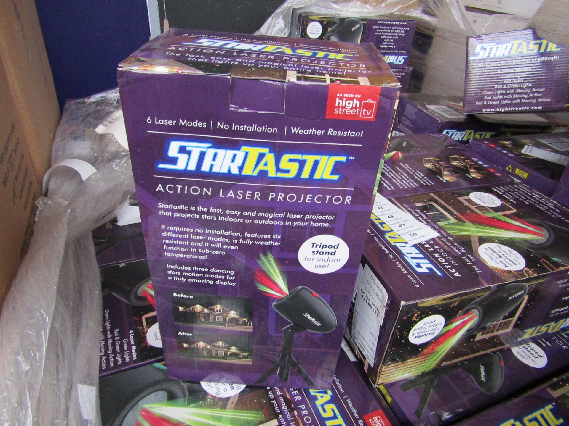 | 5X | STARTASTIC ACTION LASER PROJECTORS | UNCHECKED AND BOXED | NO ONLINE RE-SALE | SKU