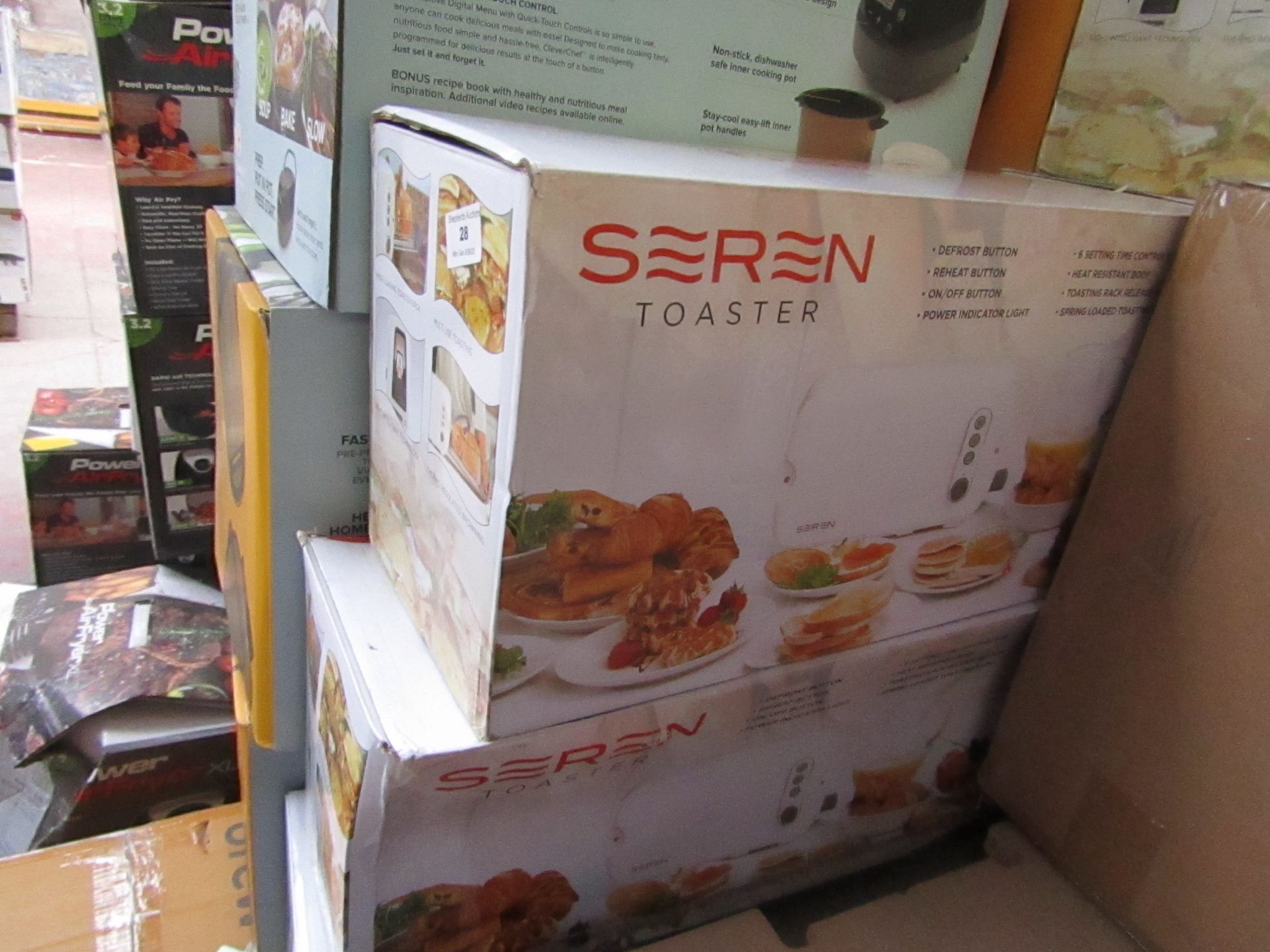 | 6X | SEREN TOASTERS | UNCHECKED AND BOXED | NO ONLINE RESALE | SKU C5060541513075 | RRP £59.99 |