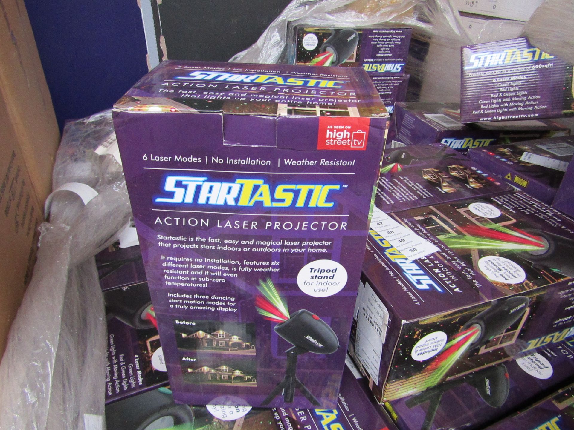 | 5X | STARTASTIC ACTION LASER PROJECTORS | UNCHECKED AND BOXED | NO ONLINE RE-SALE | SKU