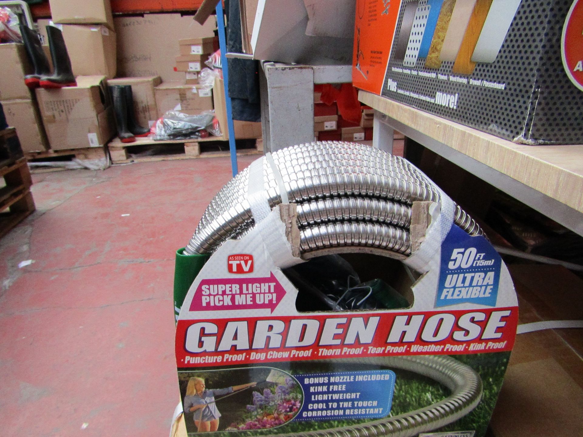 50FT Ultras flexable metal garden hose, new.