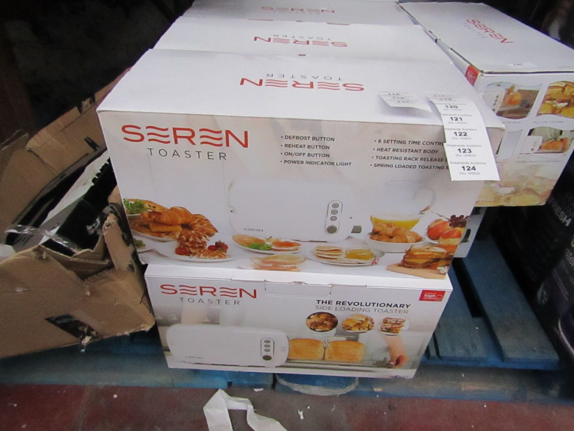 | 4X | SEREN TOASTER | UNCHECKED AND BOXED | NO ONLINE RE-SALE | SKU C5060368011396 | UNMA9 9/06/